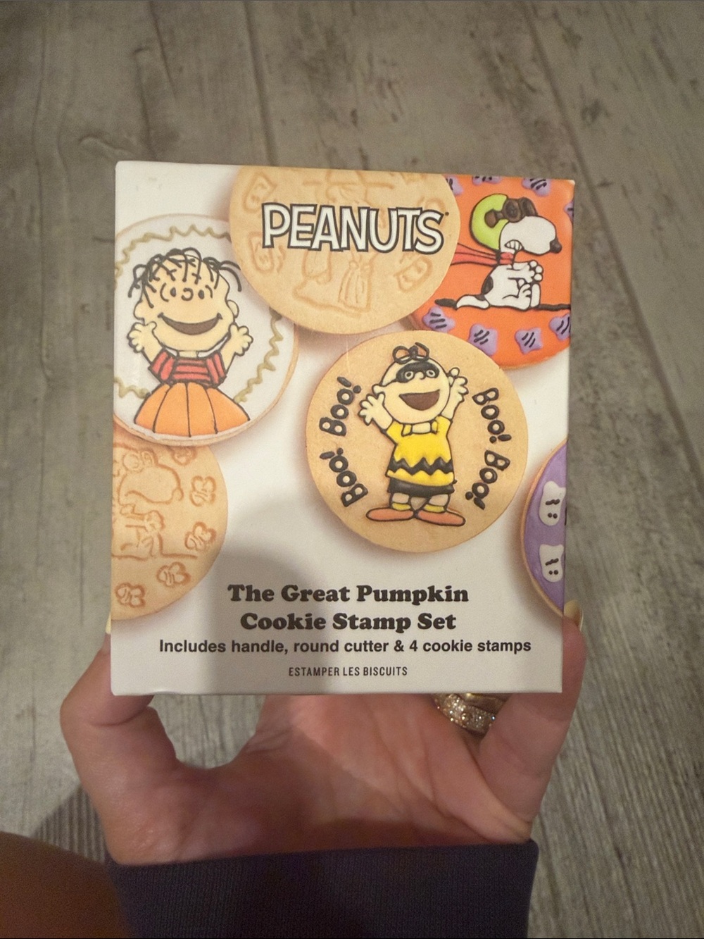 NWT Peanuts Cookie Stamp Set The Great Pumpkin - Williams Sonoma